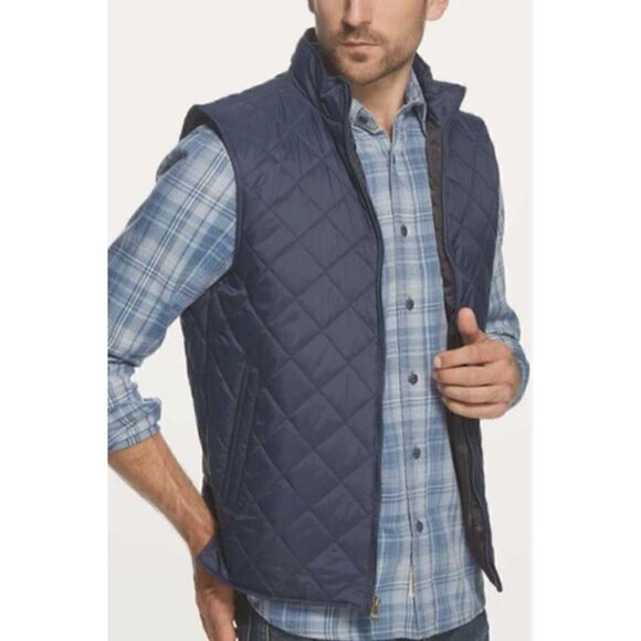 Ralph Lauren Polo Golf Diamond Goose Down Quilted Vest  in Navy Size XL / NWOT - Picture 1 of 9